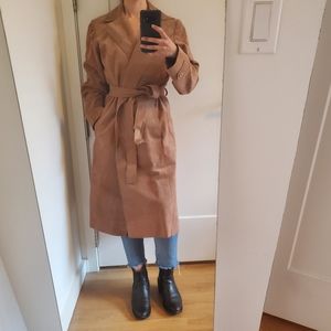 Vintage Herbert Levy Ultra Suede Trench Coat